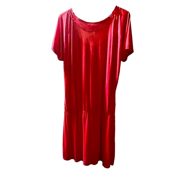 GAP Smocked Mini Dress with Scoop Neck and Flutter Sleeves Size Large - Picture 2 of 3